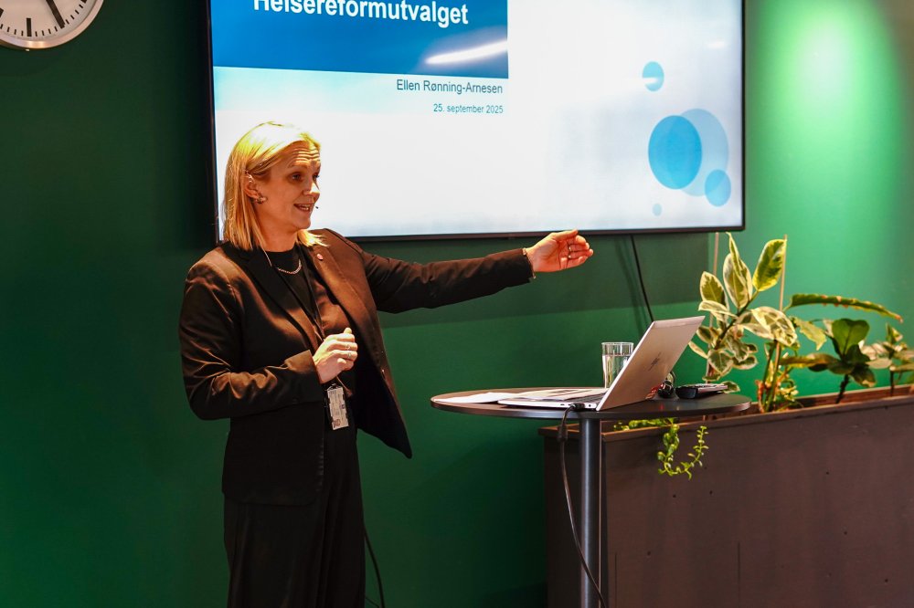 : Statssekretær i Helse- og omsorgsdepartementet, Ellen Rønning-Arnesen orienterte om helsereformen og «Prosjekt X».